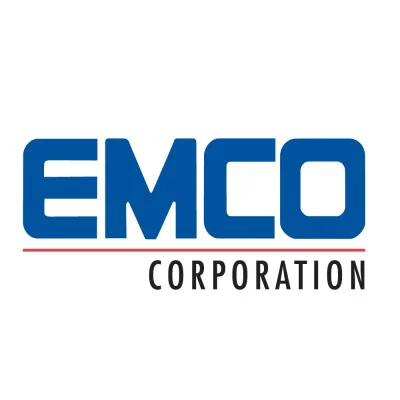 Logo of Emco Corporation: Plumbing, HVAC, Waterworks, Industrial, Irrigation, Fire Protection