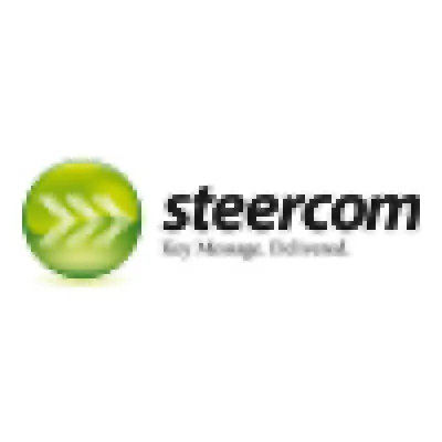 steercom - Key Message. Delivered. Logo